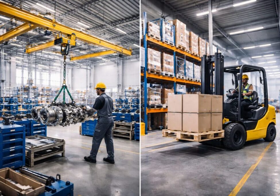 Sistema de Grúa Ligera KBK vs Montacargas